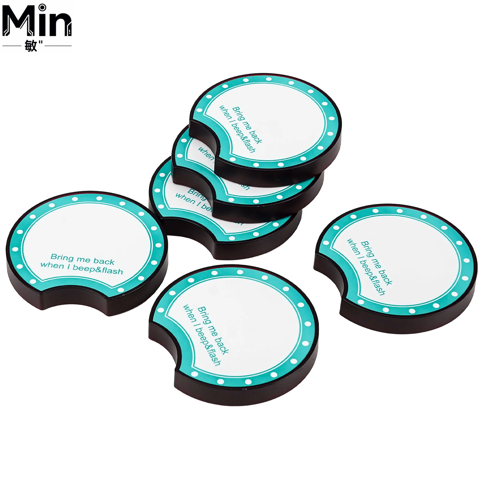 20 Pcs Round Wireless Restaurant Pagers with Independent Dock Vibration Alert Guest Calling Paging System