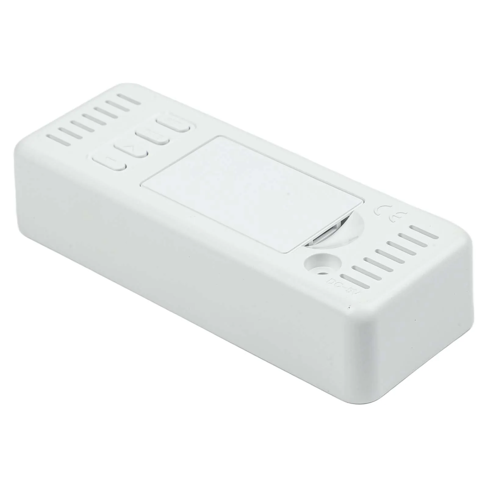 

Часы-будильник All Black Display Dimmer Compact с громким сигналом, пластиковые, с регулируемой яркостью, белым циферблатом и черным корпусом, с настраиваемым форматом времени (часы/минуты/секунды).