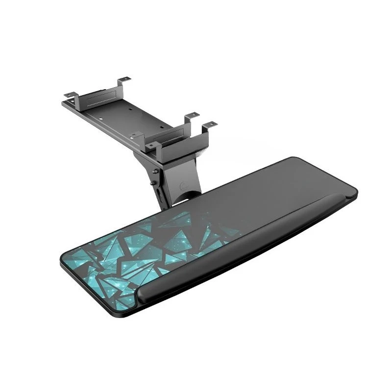 Keyboard tray, under-table pull-out mouse tray, widened, desktop extension rotating bracket