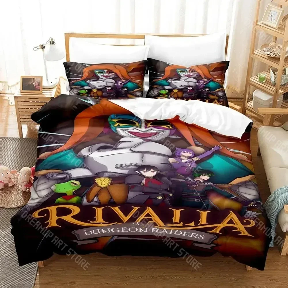 

3D Print Rivalia Dungeon Raiders Bedding Set Boys Girls Twin Queen Size Duvet Cover Pillowcase Bed Kids Adult Home Textileextile