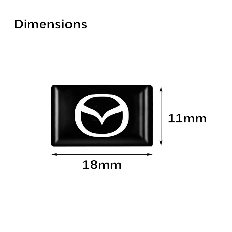 10Pcs 3D Epoxy Car Styling Sticker Emblem Badge Decorate Decals For Mazda 2017 GJI CX30 RX8 Axela Speed CX9 Atez CX4 Accessories