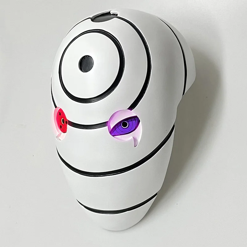 Maschera di Naruto incandescente Uchiha Bandai Spot Fei Sharingan White Mask Full Face Role Play Cos