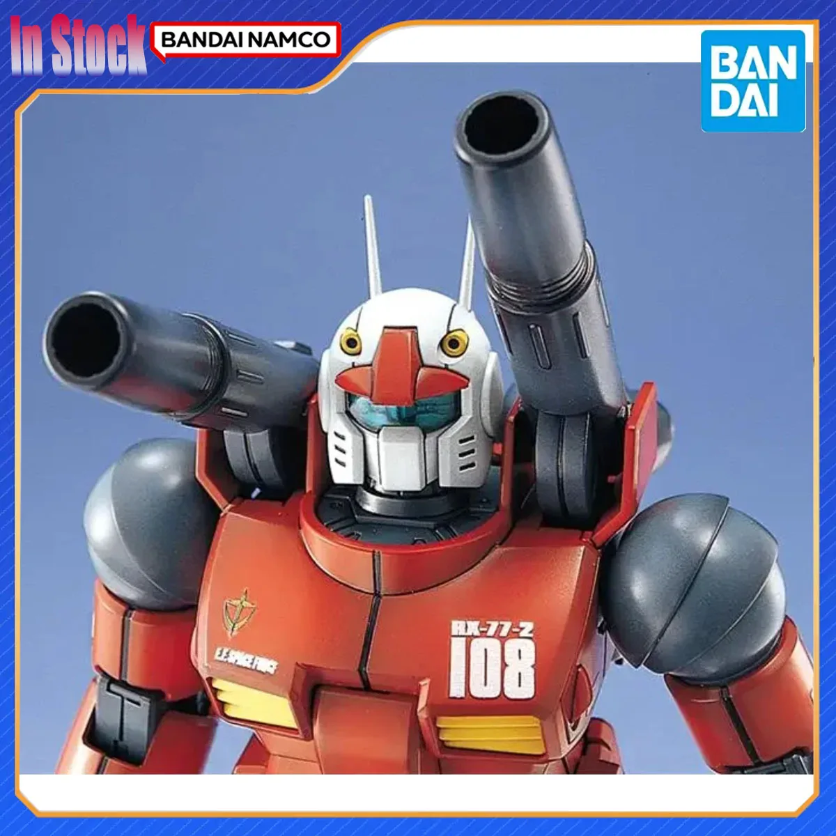 Original Genuine Bandai Anime Gundam  MG 1/100 Mobile Suit Gundam 0079 RX-77-2 Action Figure Model Kit Gift for Kid Original box