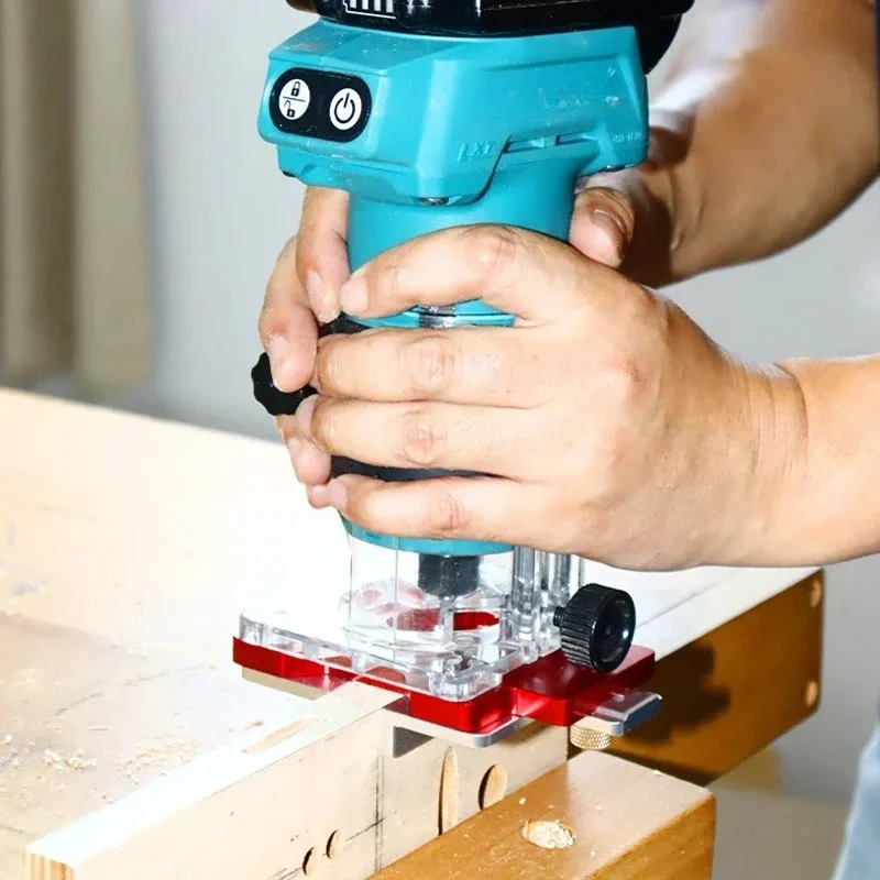 Slotting Bracket Invisible Fastener Woodworking Router Base Mortising Jig Wood Trimmer Router Tool Auxiliary Fastening Bracket
