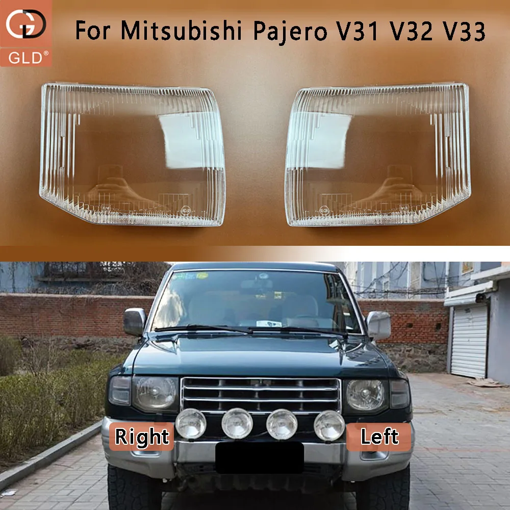 Front Lamp Shade Headlight Mask Shell Transparent Cover Lens Replace The Original Lampshade For Mitsubishi Pajero V31 V32 V33