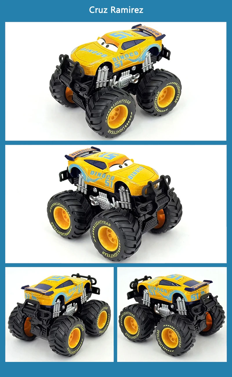 Pixar Cars Trägheits-Spielzeugauto Monster Truck 1/55 Metall-Druckgussmodell Legierungsmaterial Anime-Figur Kinderspielzeug Geburtstagsgeschenke – Detail 8