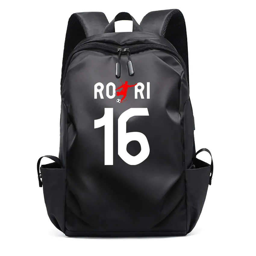 High Quality Men Backpack Male Fashion School Backpack Laptop Waterproof Bags Ro RI Letter 16 Number Pattern Printed Rucksack