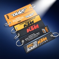 For KTM Duke ADV SW RC 125 200 390 690 790 890 990 Super Adventure Motorcycle Keychain Textile Embroidery Short Cloth Key Rings