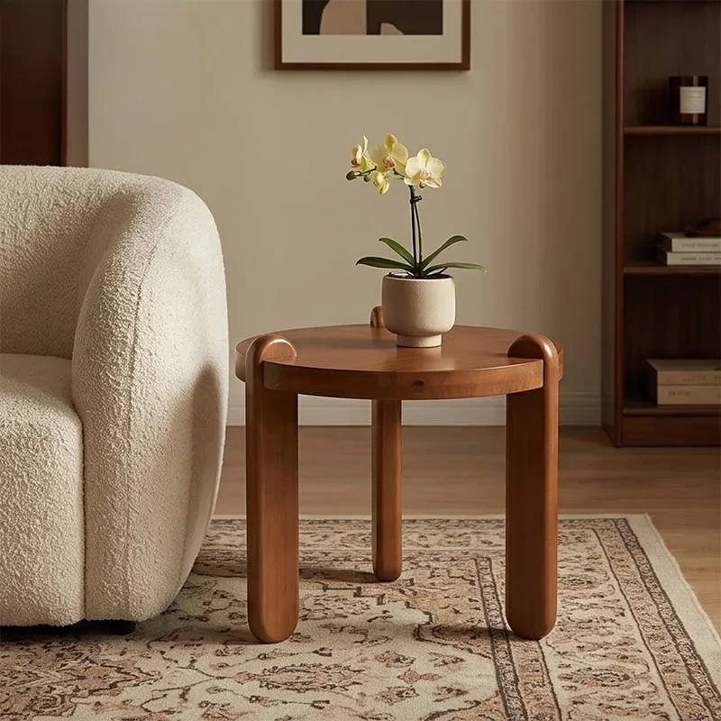 Wabi Sabi Style Coffee Table Minimalist Living Room Corner Desk Creative Simple Design for Hotel Cafe Home Decoration
