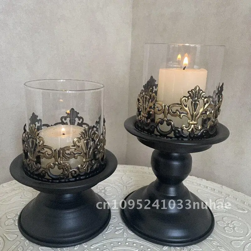 

Винтажный подсвечник, чашка для ароматерапии, железный подсвечник, подсвечник для ужина, контейнер, реквизит для стрельбы