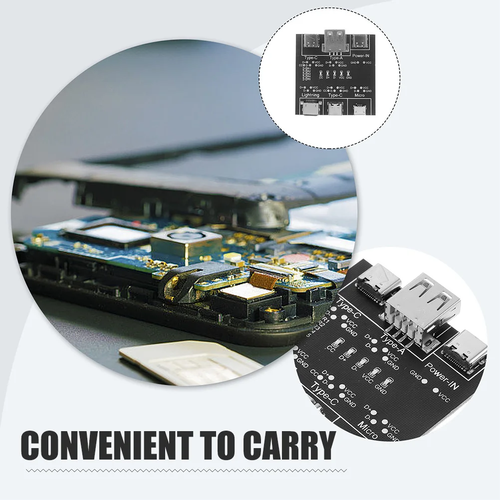 2Pcs USB Cable Testing Board Portable Fast Data Wire Tester USB C Cable Test Tool for Charging and Data USB-C Tester