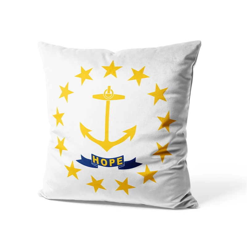 Aertemisi 18'' x 18'' Rhode Island Square Throw Pillow Cushion Covers Cases Pillowcases for Sofa 45cm x 45cm