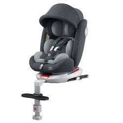 Child Car Seat with Leg Support 360° Swivel Adjustable Backrest Car Safety Seat 0-4 Years Old Infant Child Safety Seat