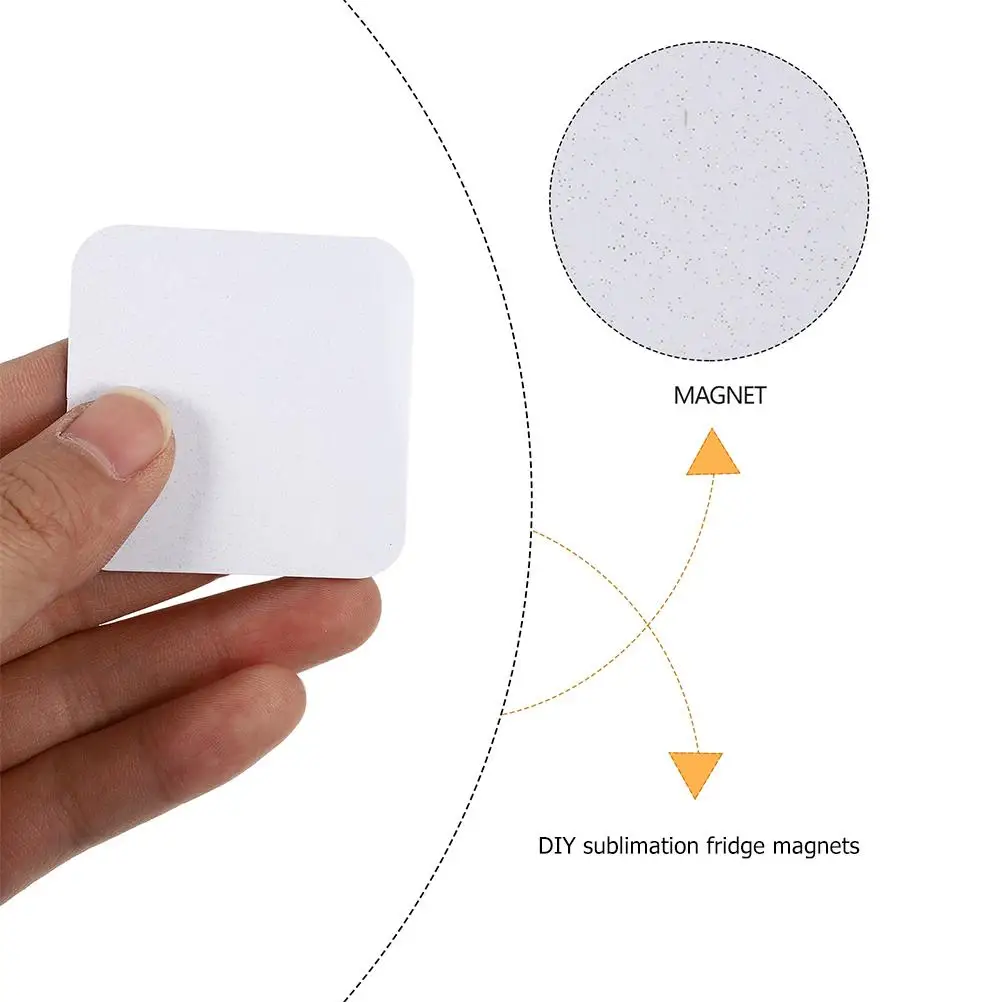 10 Pcs Pearl Magnetic Fridge Stickers Blank Refrigerator Magnets Sublimation Home Decor Magnetic Sticker Custom Photo