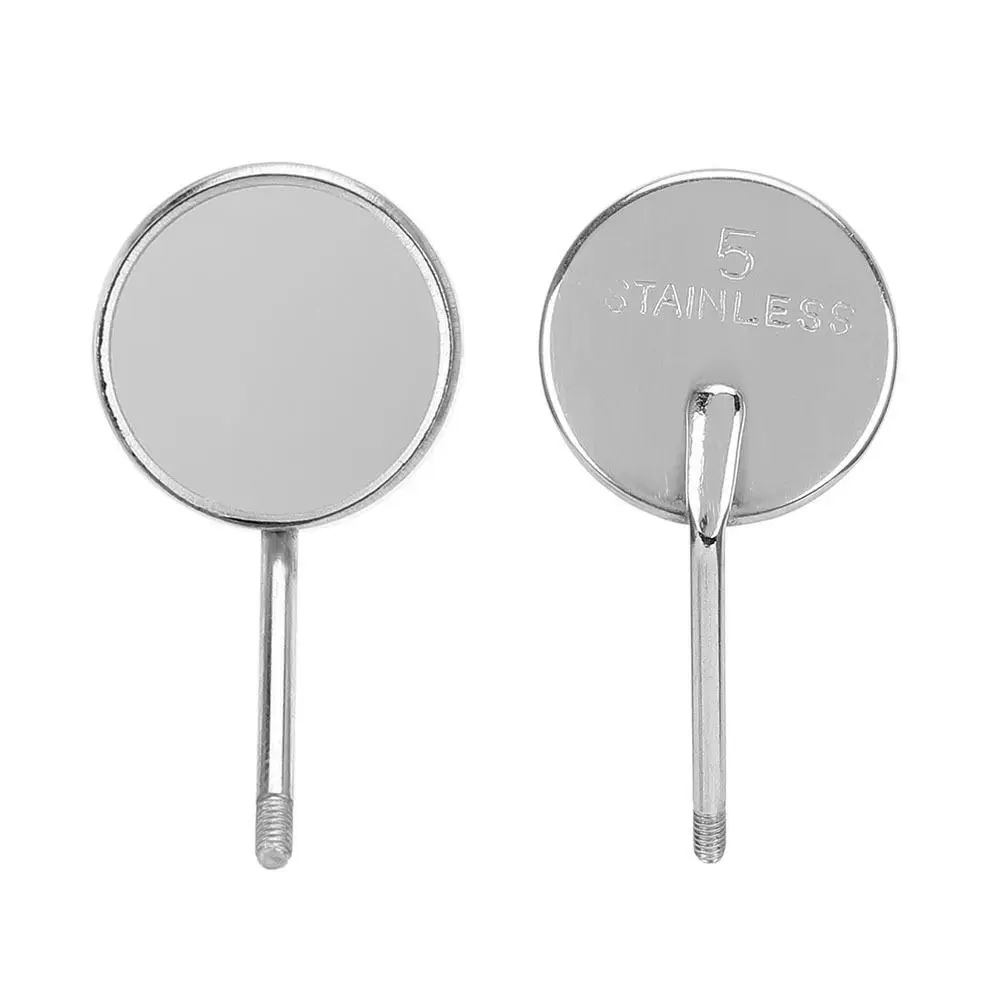 20 قطعة من مرايا الفم للأسنان من الفولاذ المقاوم للصدأ أداة رأس منظار الأذن للعناية بالفم وتنظيف الأسنان #6