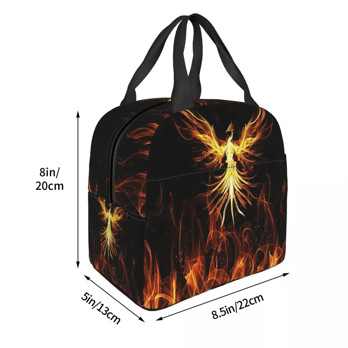 Majestic Phoenix Mythical Bird Insulated Lunch Bag for Women Children Portable Food Boxes Thermal Lunch Box Tote