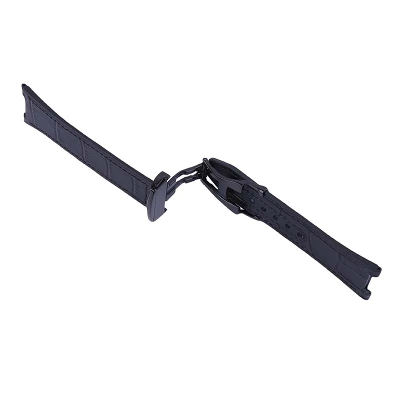 حزام ساعة من جلد البقر المطاطي الفلوري متوافق مع كوكبة أوميغا 131 23 41 مانهاتن 24 مللي متر × 18 مللي متر حزام ساعة المرصد