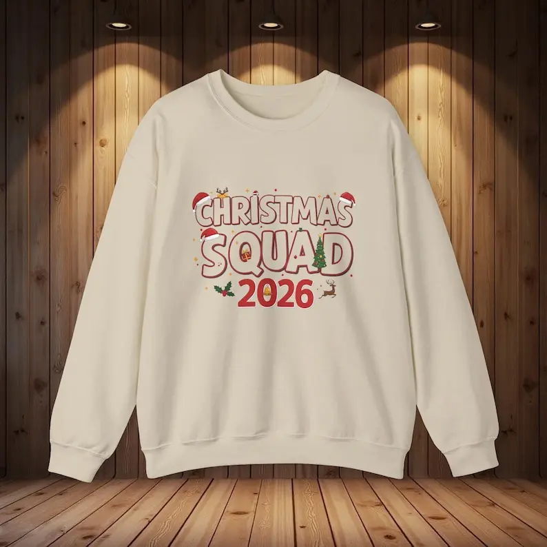 

Новый стиль, Рождественский свитер 2026, одинаковый комплект для семейного праздника, универсальная зимняя одежда с забавными буквами и принтом, женская одежда