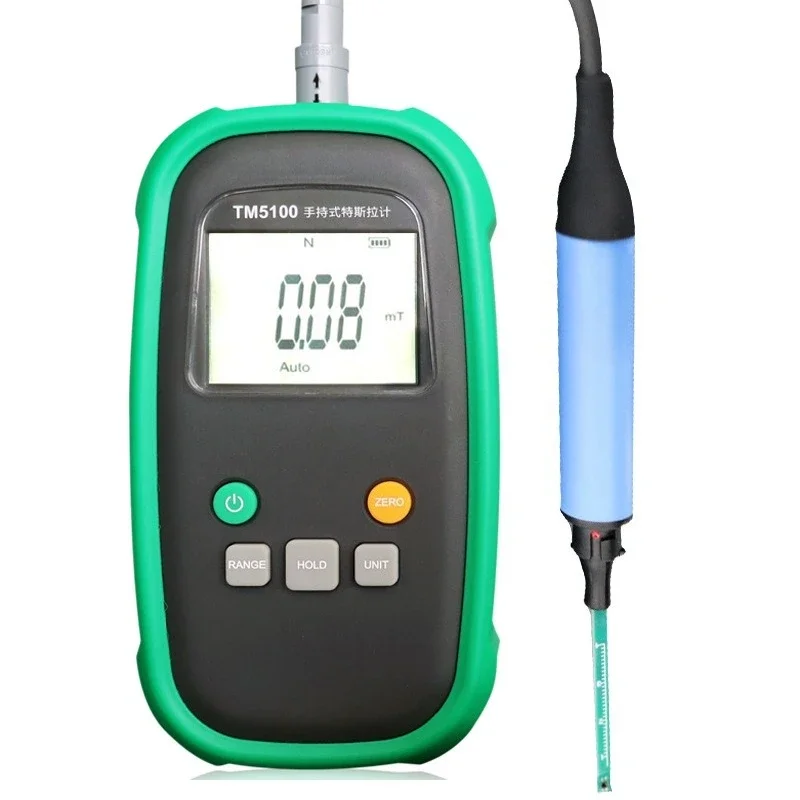 

Digital Gaussian Meter TM5100 Magnetometer Tesla Meter Magnet Weak Magnetic Field Tester 24000GS
