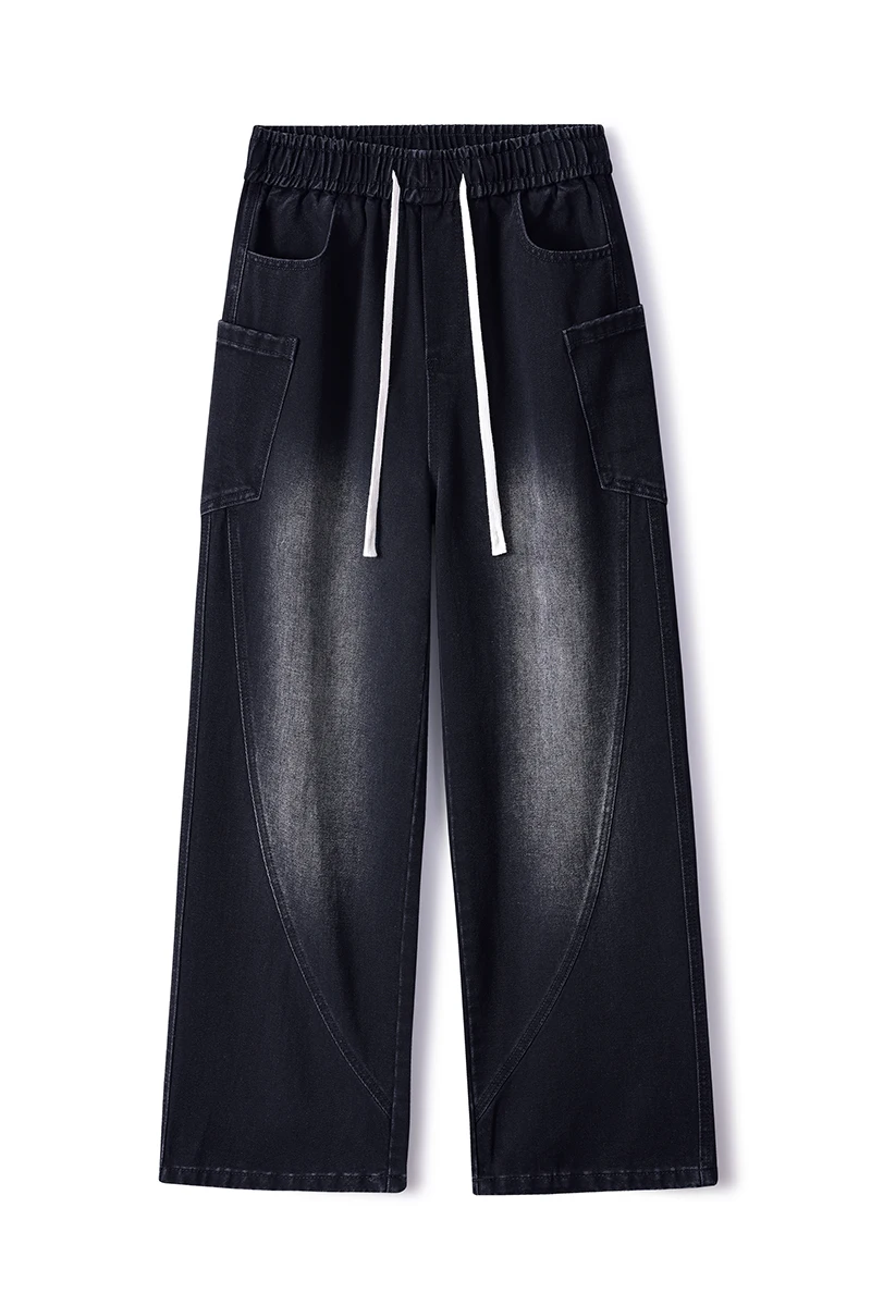 

Fashionable denim overalls multi-pocket cotton loose suitable for outdoor sports casual overalls S-XXXL