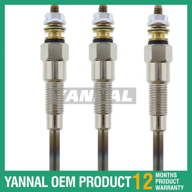 High Quality After Market Part 3PCS Glow Plug 6670470 for Bobcat Excavator 320 321 322 428 453 E08 E10 E14 E16