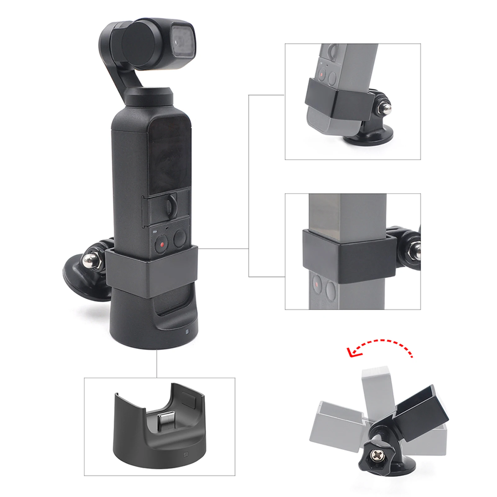 Camera Mount Holder Adapter Kit for OSMO Action Camera Accessories Camera Extension Accessories
