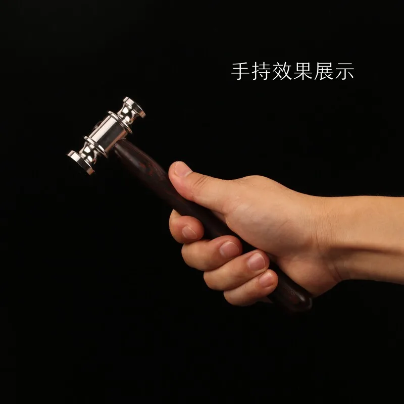 1pc 316 Stainless Steel Round Headed Hammer Chicken Wing Handle Portable Outdoor Camping Emergency Survival Tool