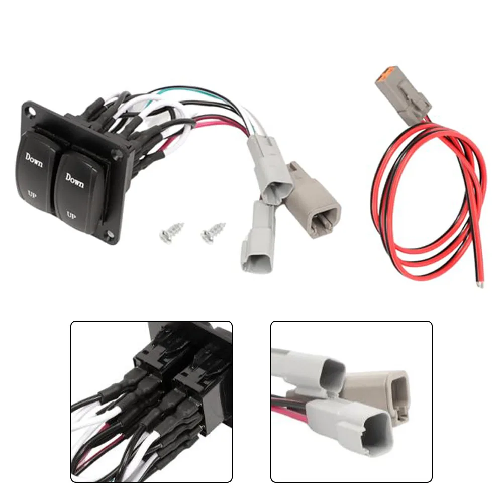 Double Rocker Switch Kit for Marine Trim Tab Systems Suitable for Lenco 10222211D 10222 211D Replacement Switch for Vessels