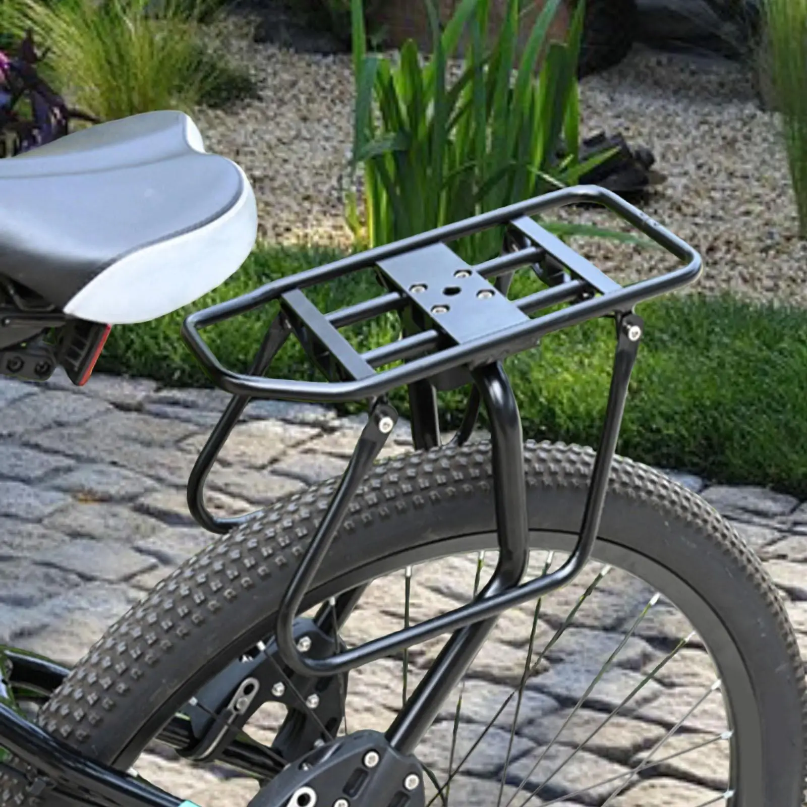 Bicycle Rear Cargo Rack Bracket Luggage Carrier Holder for Outdoor Traveling Mountain Bikes Riding Durable Bike Accessories