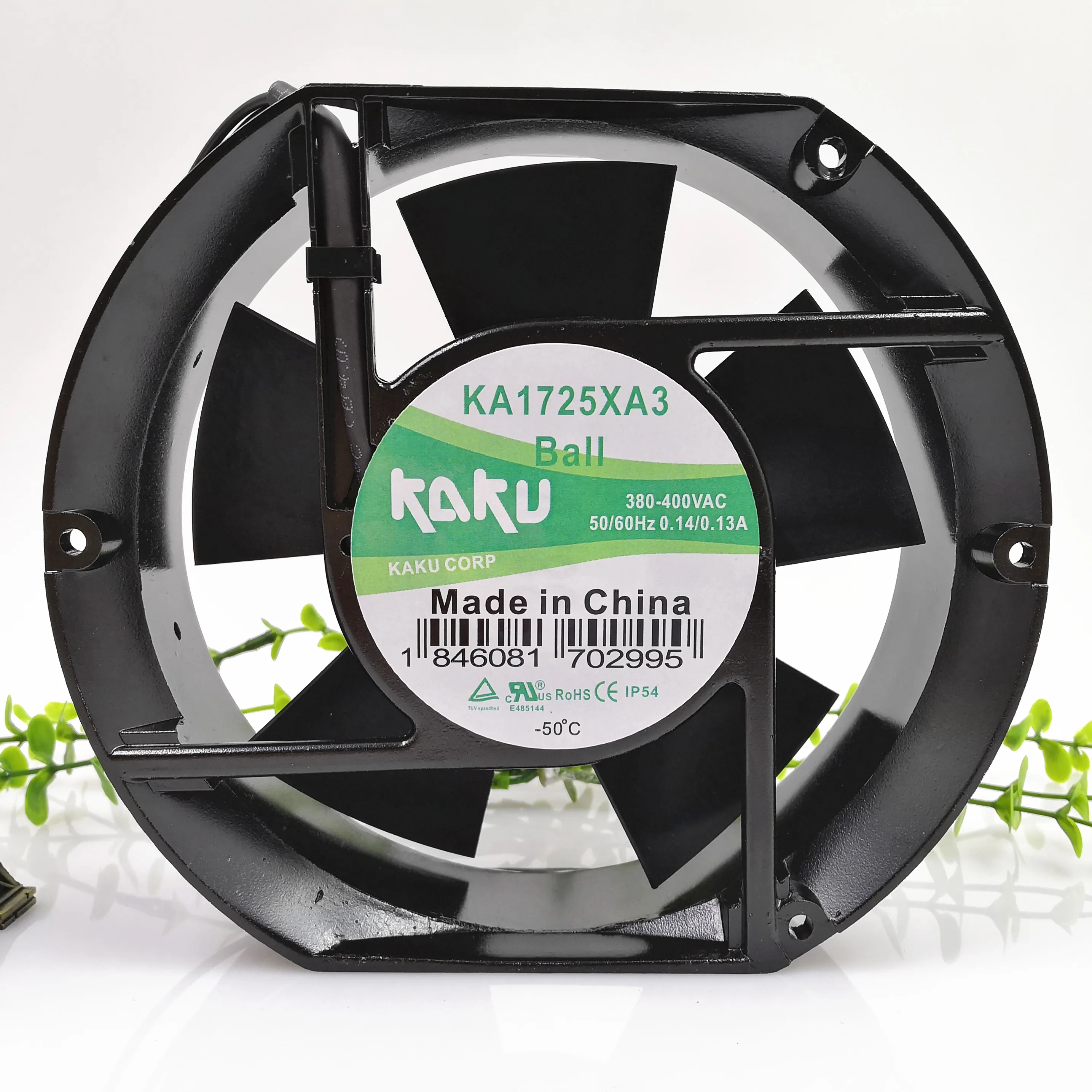 

KAKU KA1725XA3 AC 380 В 0,14 А 172x150x50 мм 2-проводной охлаждающий вентилятор