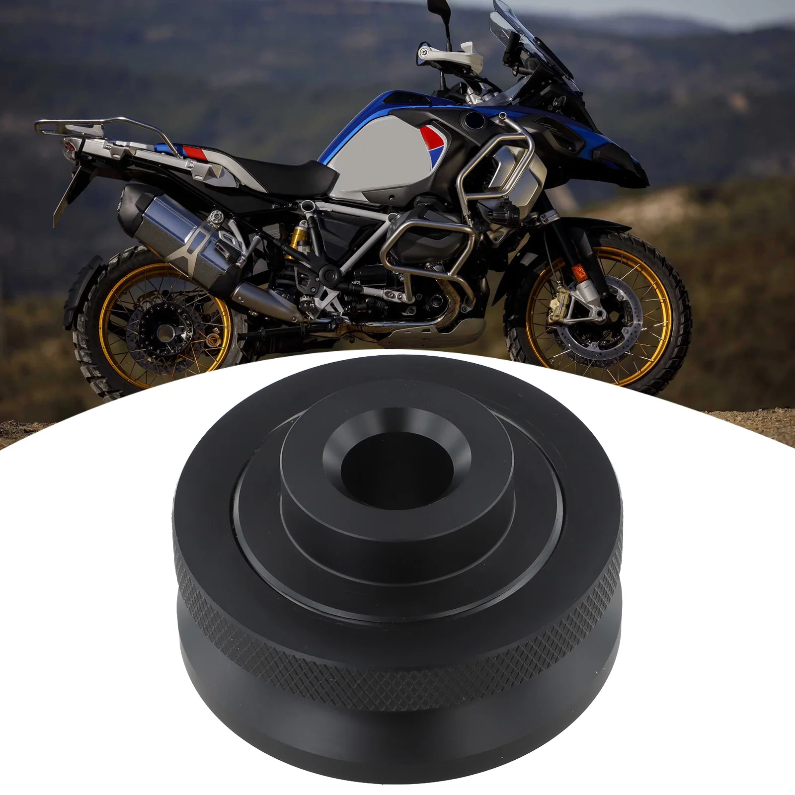 Black White Adapter Rear Wheel Balancing Tool Maintenance Tool Rear Wheel Tool 1 Piece Construction Direct Replacement Fitment