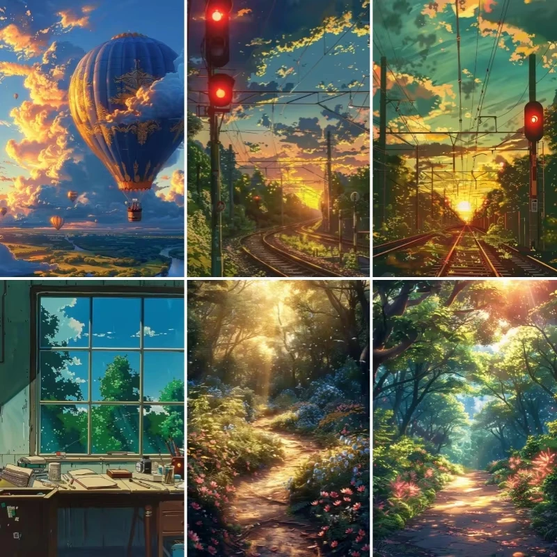 

DIY Full Diamond Painting Jungle beams Mosaic Adult Dot diamond cross stitch set living room bedroom decorative painting