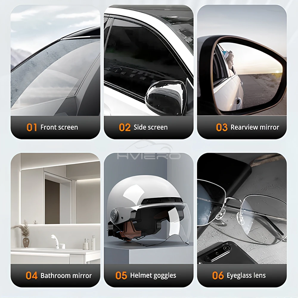 20-100ml Ceramic Glass Nano Hydrophobic Coating Anti-rain Windshield Rainproof Agent Spray Car Remove water Polish Accessories - Image 4