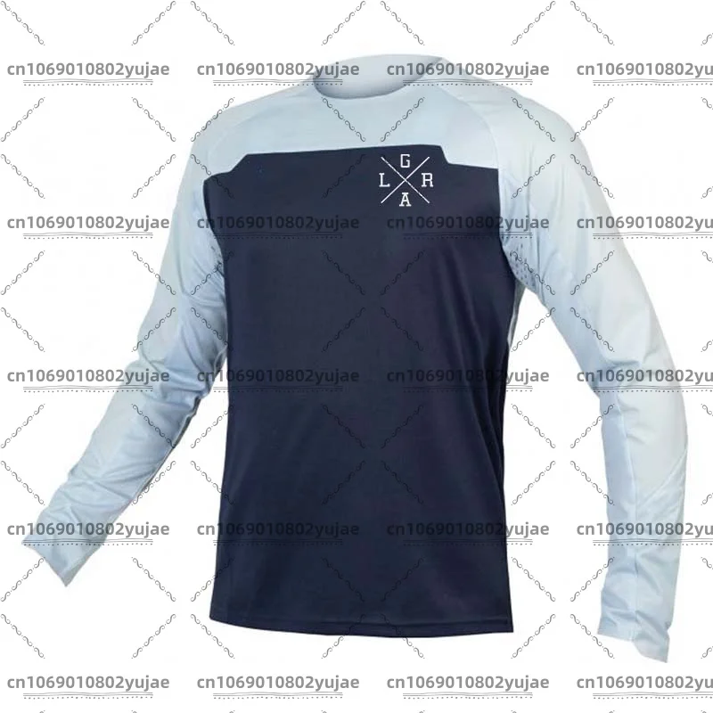 Men's motocross long-sleeved loose riders jersey BMX mountain bike downhill jersey off-road bike racing fast dry riding jersey