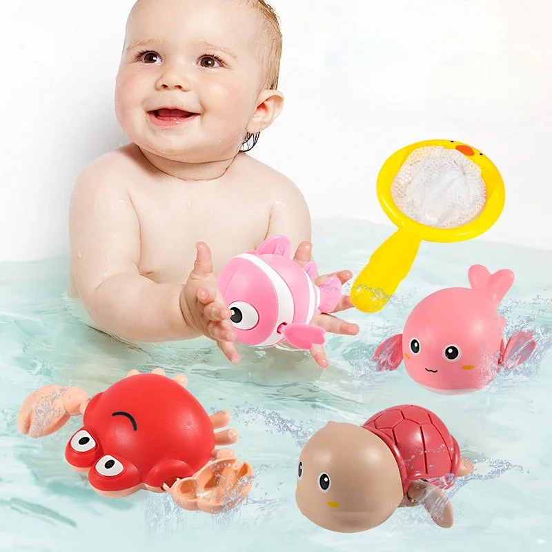 Schwimmende Delphin Schildkröte Spielzeug Cartoon Baby Dusche Wasser Spray Ente Pinguin Sprinkler Badezimmer Strand Pools Wasser Spaß