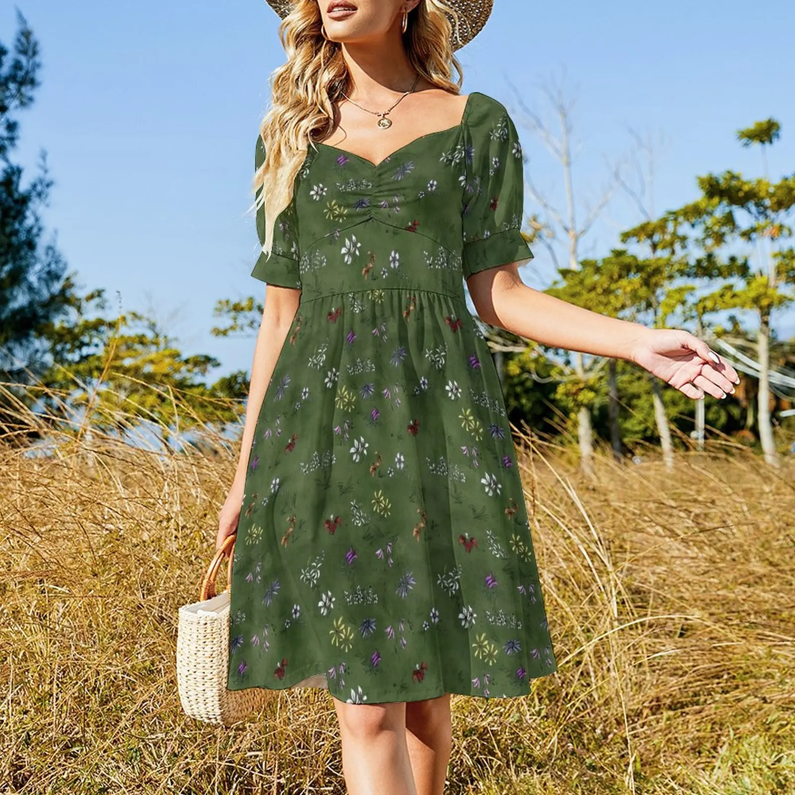 Don't Starve Flower Field -Tiled Sleeveless Dress sexy dress Summer women's clothing dresses for woman 2024