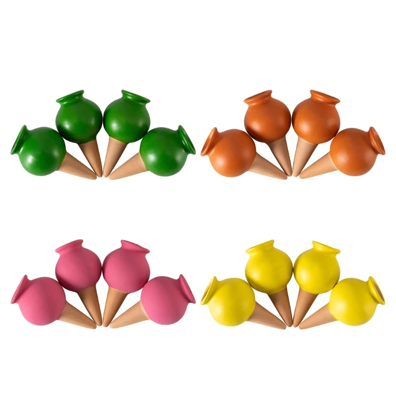 

4Pcs Small Wine Bottle Automatic Plant Dripper Multipurpose Watering Accessory for Children Adults Flower Watering