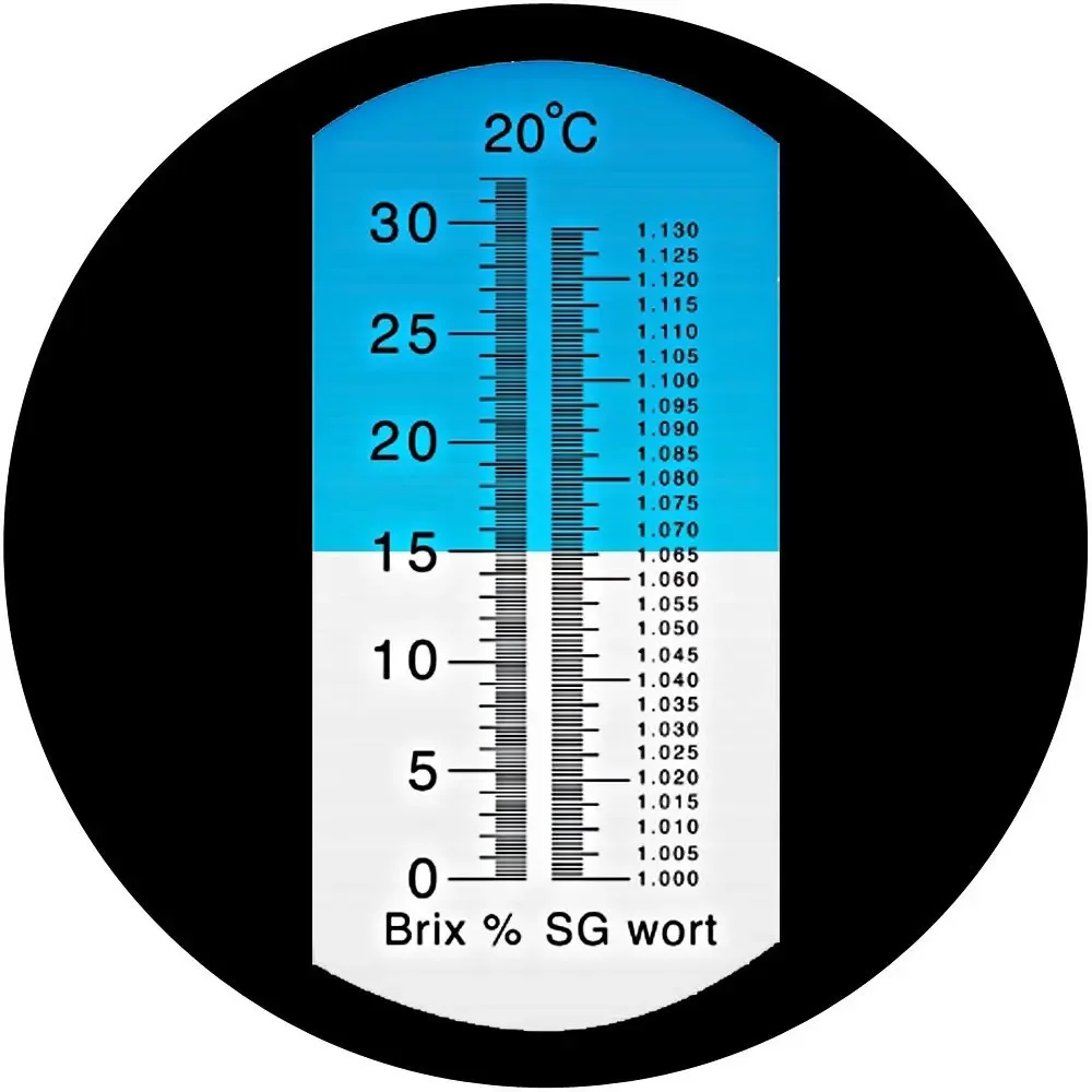 The newest beer must refractometer wine Brix refractometer ATC SG 1.000-1.130 and Brix 0-32%, for refractometer with retail box