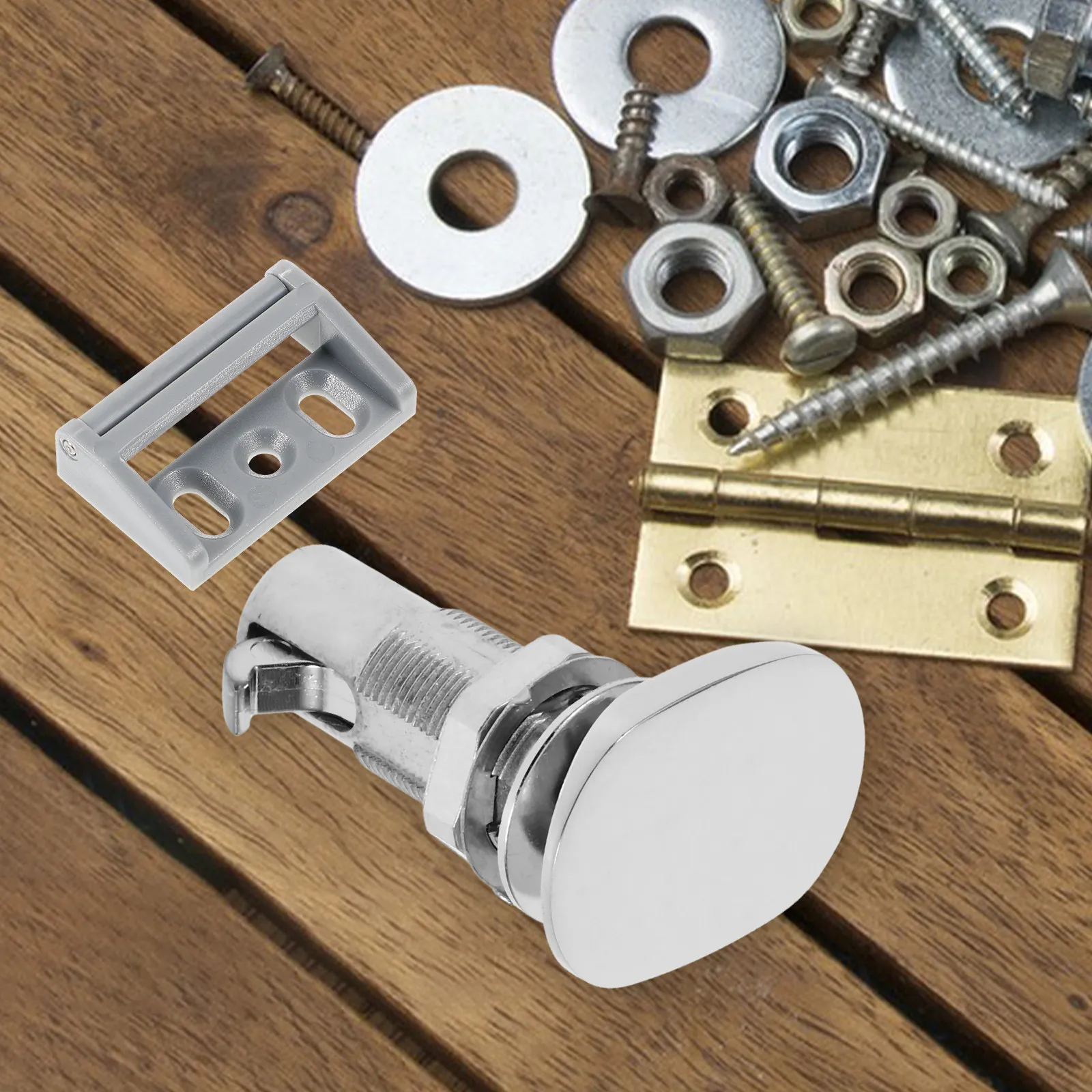 Premium Zinc Alloy Rv Door Lock for Camper Yacht Cabinet Drawer Box Toolbox Mailbox Storage Security Lock Replacement Wrench