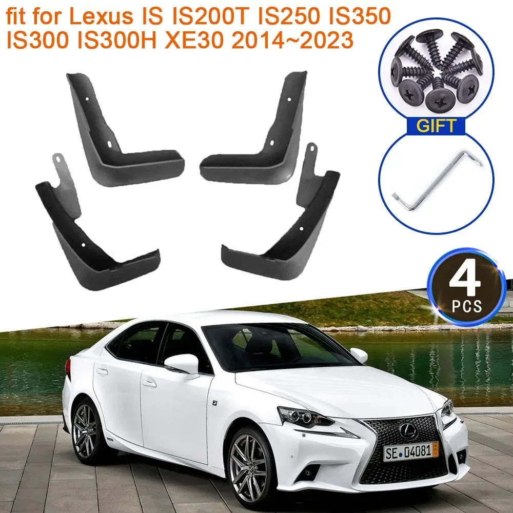 

Mud Flaps For Lexus IS IS200T IS250 IS350 IS300 IS300H XE30 2014~2023 Mudguards Splash Fender Guard Front Rear Wheel Accessories