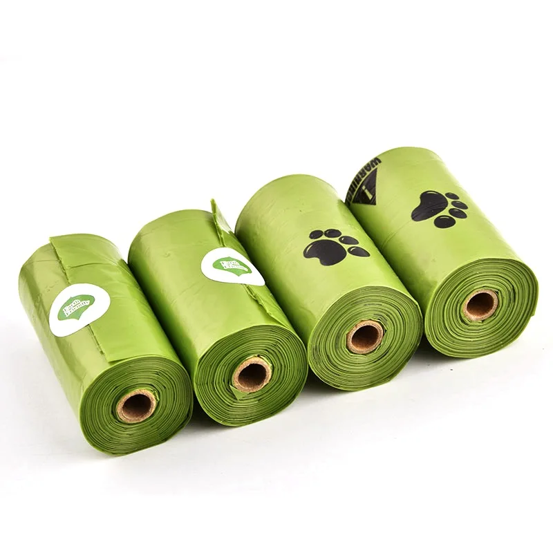 Thickened 0.18mm Biodegradable Pet Waste Bags Portable Dog Poop Bags Eco-friendly Outdoor Pet Poop Pickup Bags with Organizer