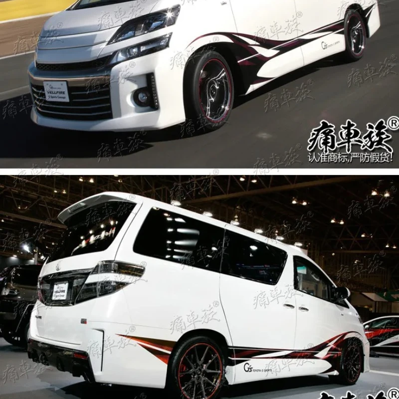 

Автомобильная наклейка для Toyota Alphard, модифицированная дверная тяга, цветок, внешняя модификация кузова, модный спортивный декор, аксессуары по индивидуальному заказу