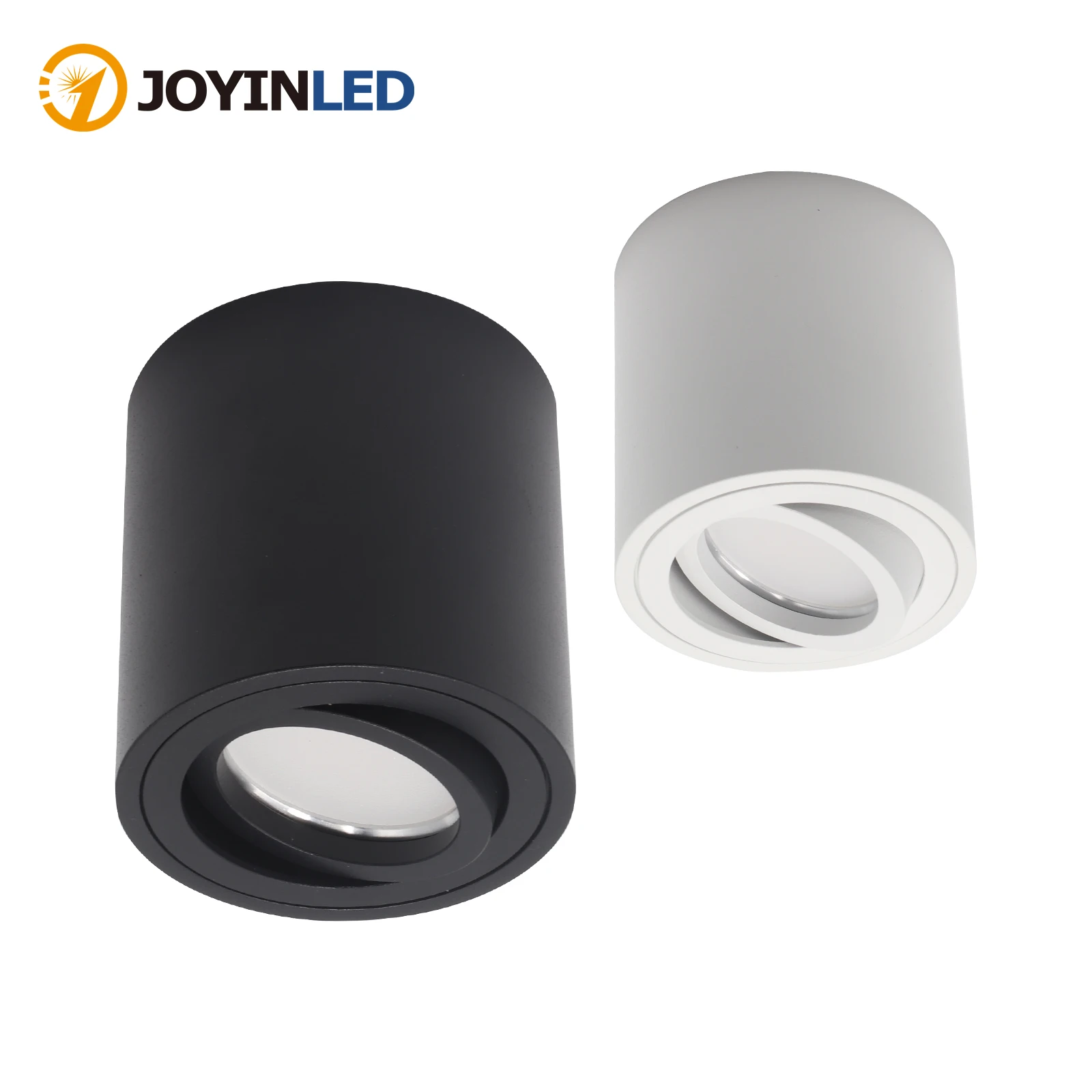 

2pcs Spotlight GU10 Fitting Round LED Surface Mounted Ceiling Spot Light GU 10 Halogen Bulb Cylinder Down Lamp Fixture 220V