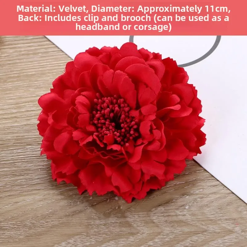 

Beach Vaion Peony Flower Hairpin Headwear Faionable Korean Sle Hair Accories Hair Clips Hairpins Hair Decorations