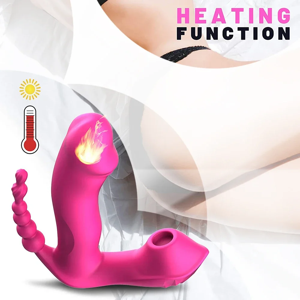 3 in 1 Clitoral Sucking Vibrator Female For Women Clit Clitoris Sucker Vacuum Stimulator Dildo Sex Toys Goods for Adults 18