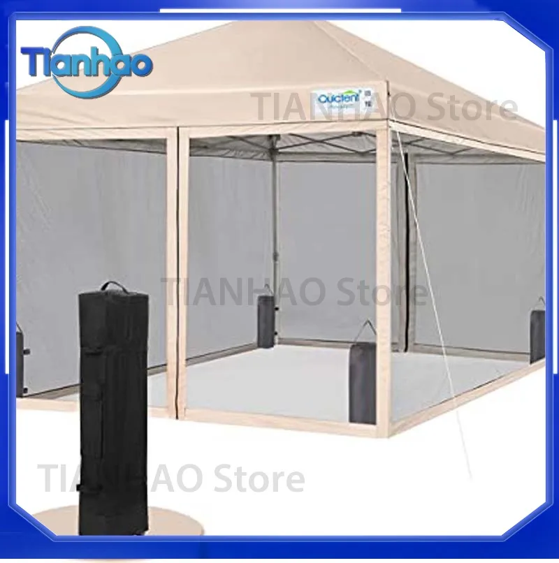 UPF 50 Light Sunshade Pop up Beach Tent Portable Premium Outdoor Shade Sun Shelter with Sand Shovel Waterproof for All Beach