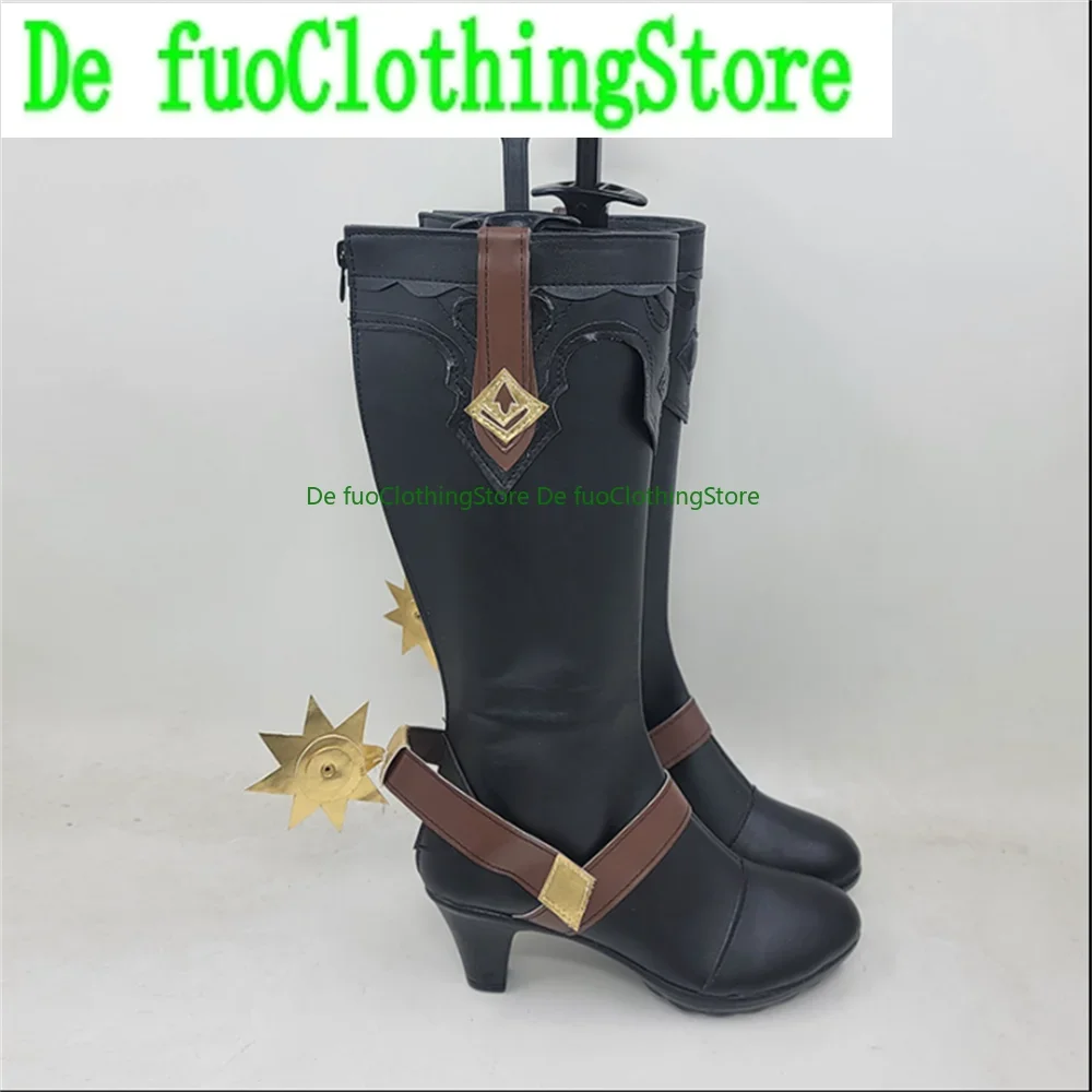 

FF14 Final Fantasy Field Commander Обувь для косплея Сапоги Игра Аниме Вечеринка Хэллоуин Рождество DefuoClothing Магазин обуви