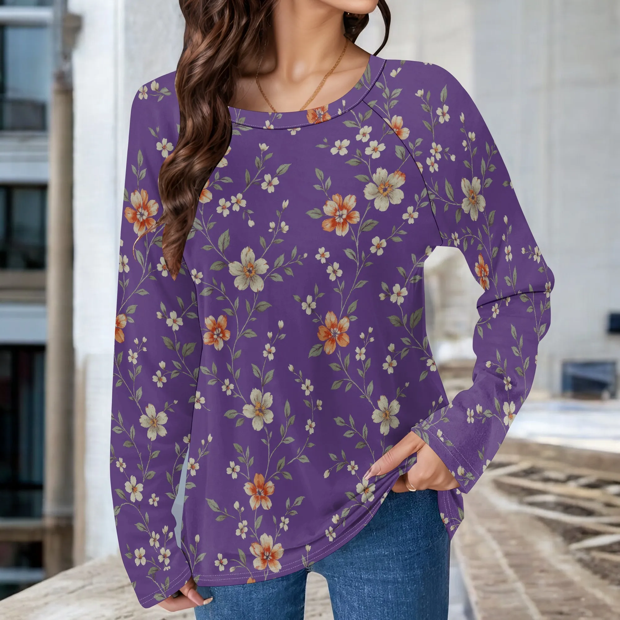 Women Boho Blouses Dressy Casual Long Sleeve Fall Tops Pleated Loose Fit Tunic Blouses T Shirts 2025 Trendy Clothes