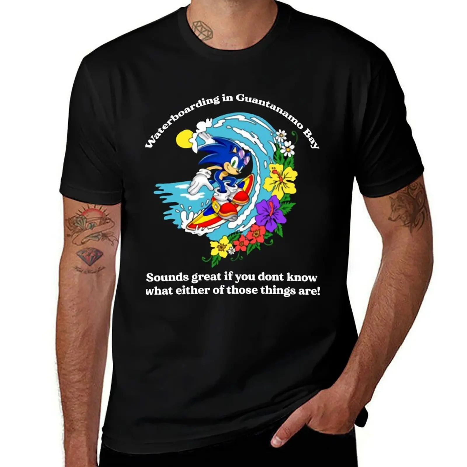Waterboarding in Guantanamo Bay T-Shirt printed t shirts for man T-Shirt