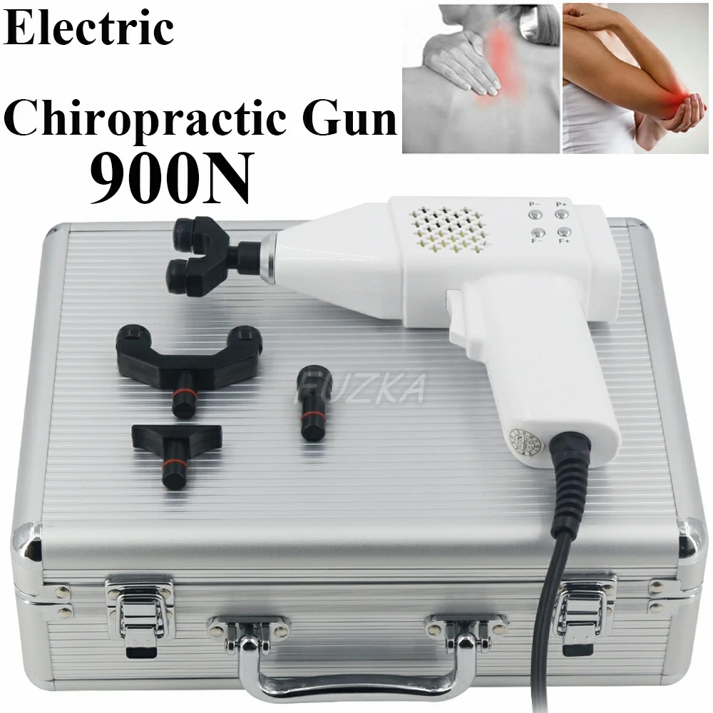 

900N Adjust Massage Gun Electric Chiropractic Adjusting Tool 9 Levels Of Strength Adjustable Spine Correction Portable Massager